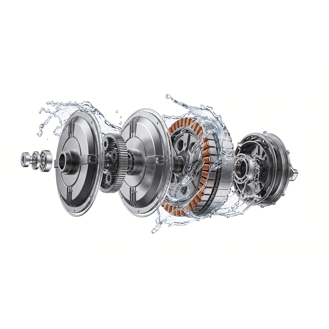 ALFA liquid-cooled motor illustration